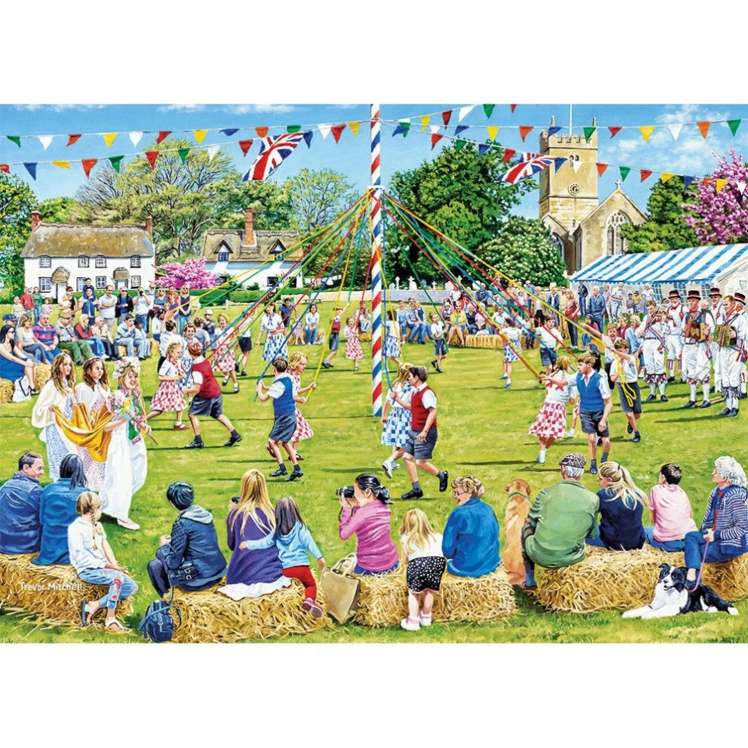 Gibsons Around the Maypole 1000 Piece Jigsaw Puzzle
