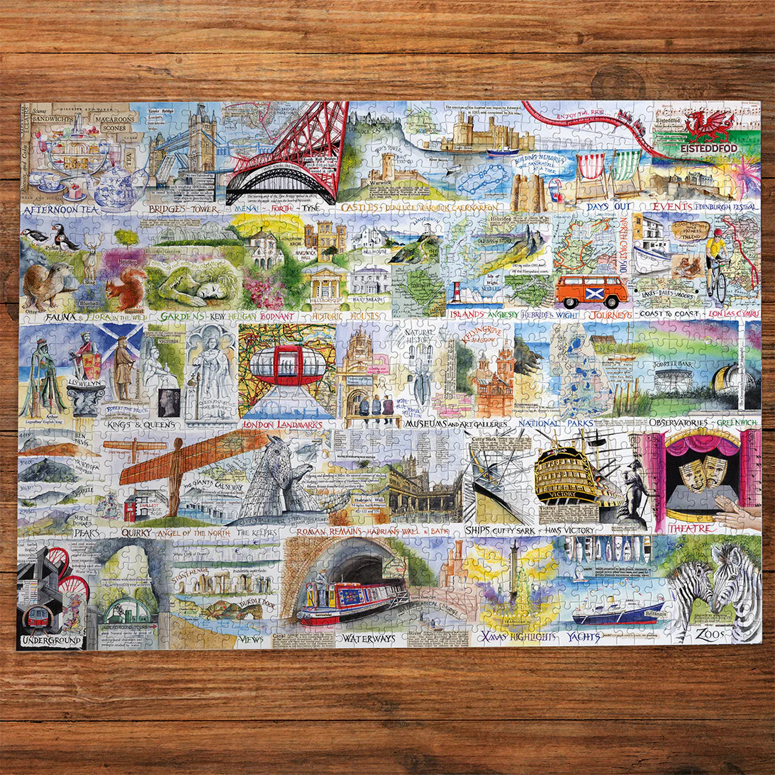 Gibsons British & Brilliant 1000 Piece Jigsaw
