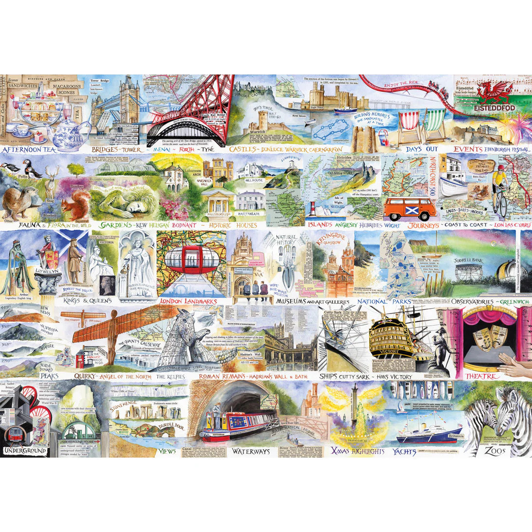 Gibsons British & Brilliant 1000 Piece Jigsaw