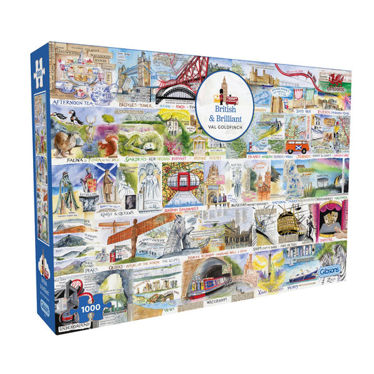 Gibsons British & Brilliant 1000 Piece Jigsaw