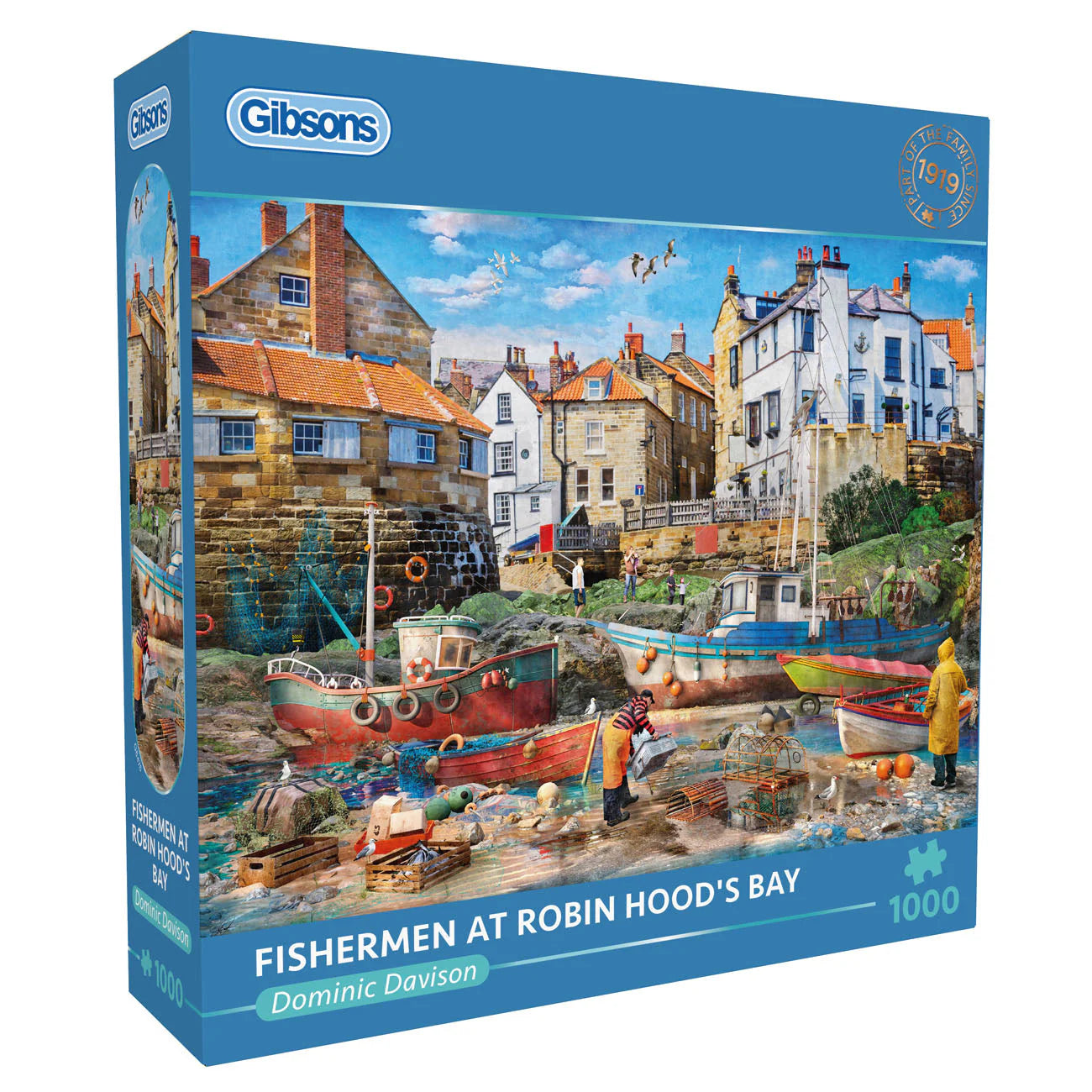 Gibsons Fishermen at Robin Hood's Bay 1000 Piece Jigsaw Puzzle
