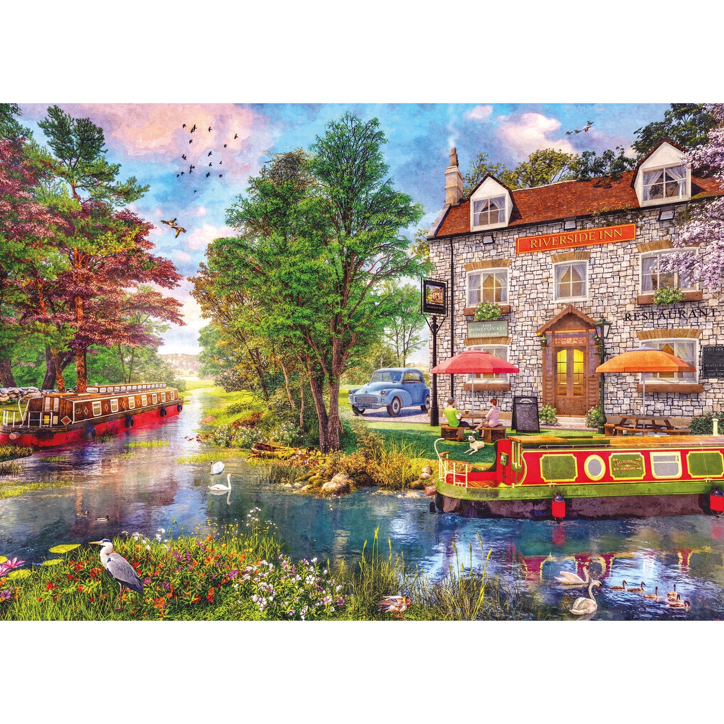 Gibsons Riverside Inn 1000 Piece Jigsaw Puzzle