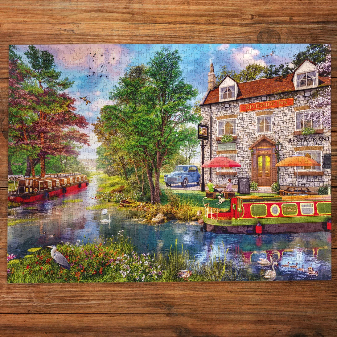 Gibsons Riverside Inn 1000 Piece Jigsaw Puzzle
