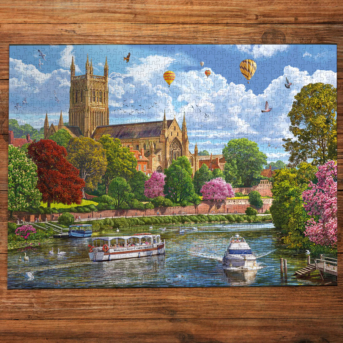 Gibsons Worcester From The River 1000 Piece Jigsaw