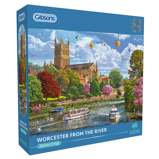 Gibsons Worcester From The River 1000 Piece Jigsaw