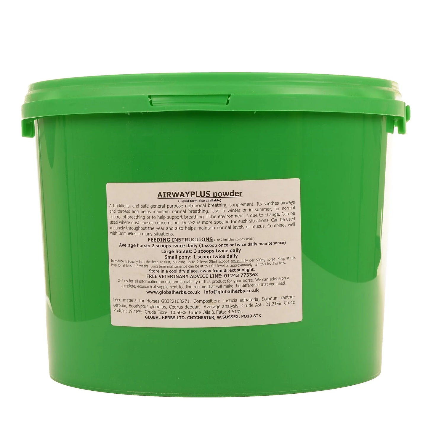 Global Herbs Airway Plus Powder Equine Respiratory Supplement