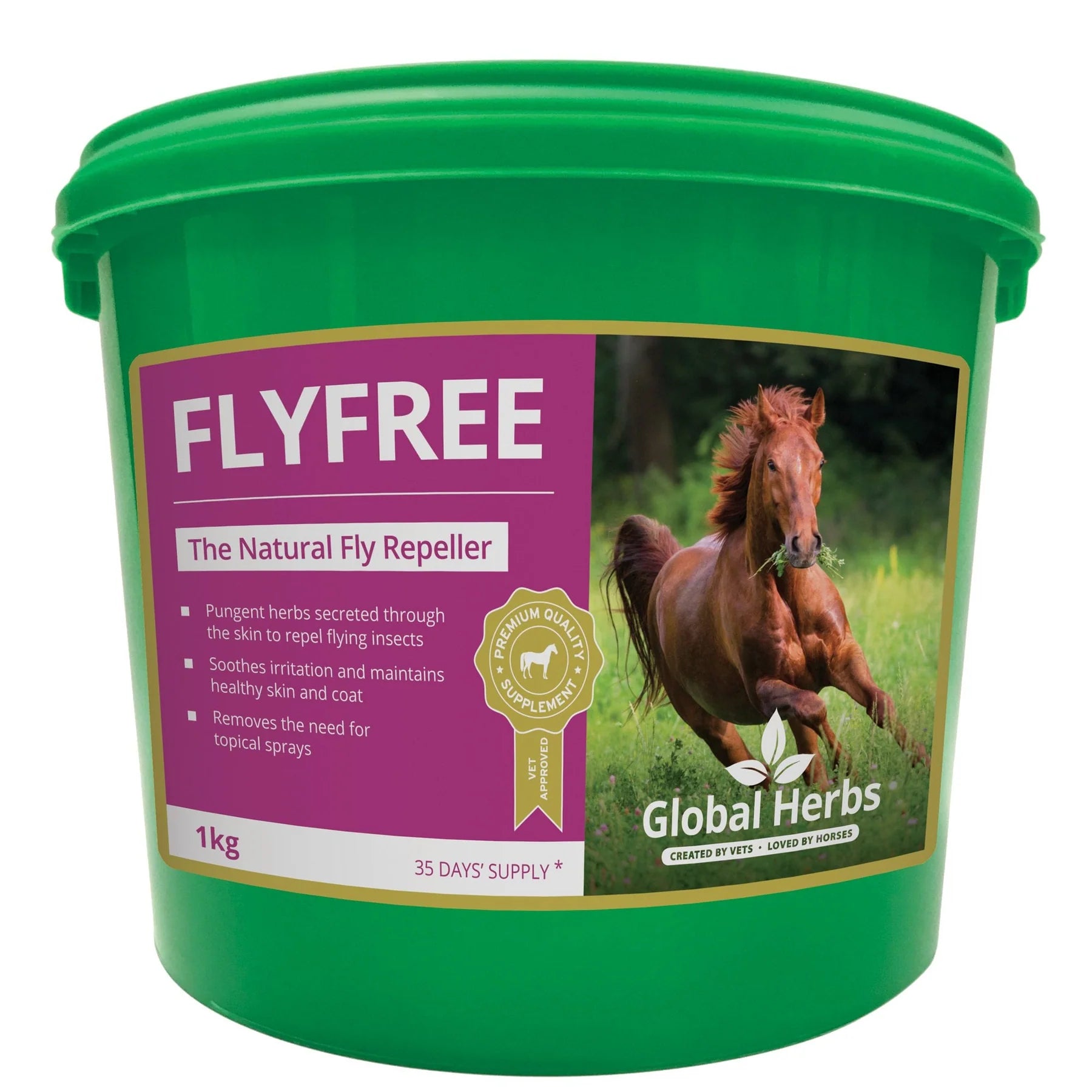Global Herbs FlyFree Powder Anti-Fly Horse Supplement