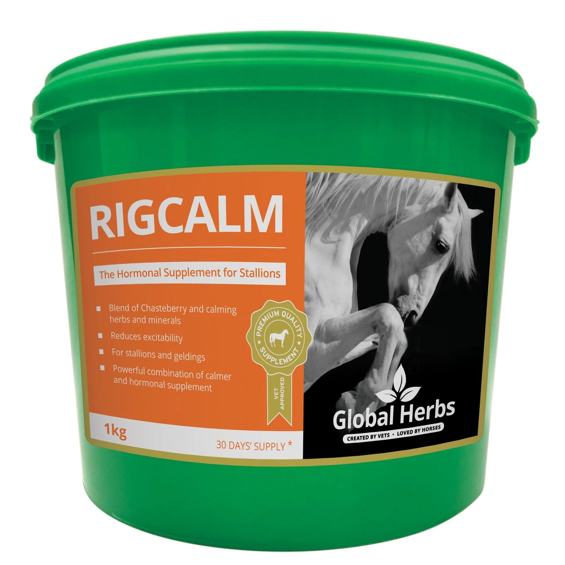 Global Herbs RigCalm Horse Hormonal Supplement