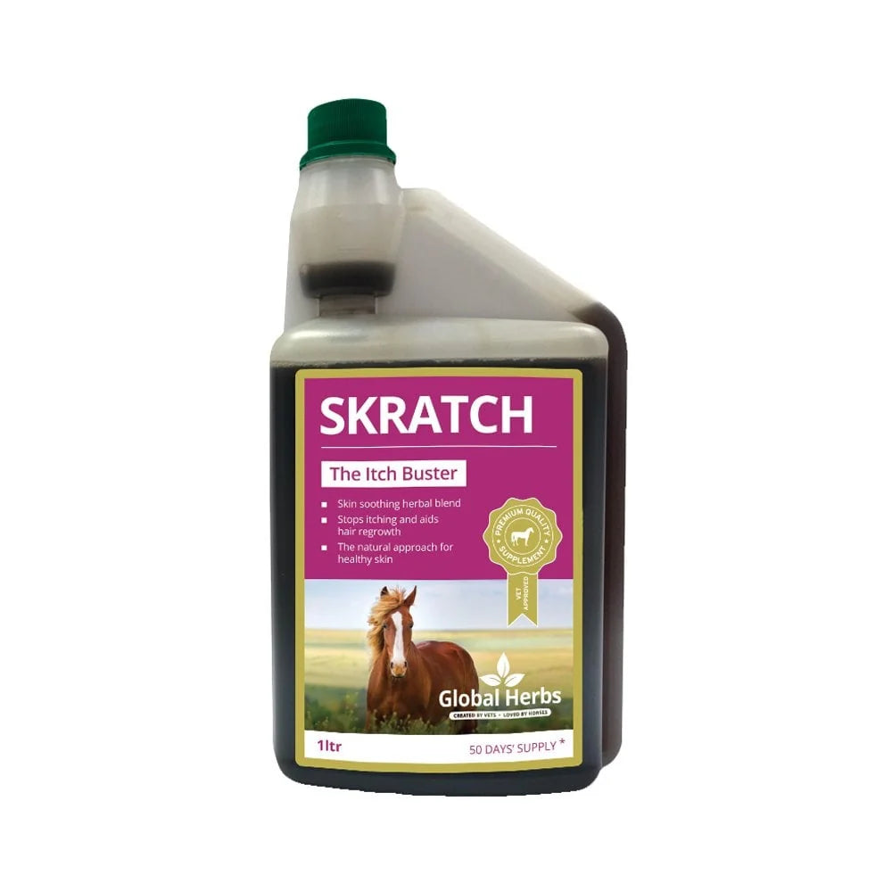 Global Herbs Skratch Liquid Syrup Equine Supplement