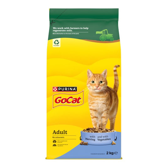 Go Cat Complete Adult Herring & Vegetables Dry Cat Food 4kg
