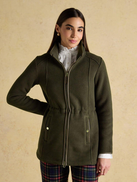 Joules Women's Heritage Longline Polar Fleece Jacket