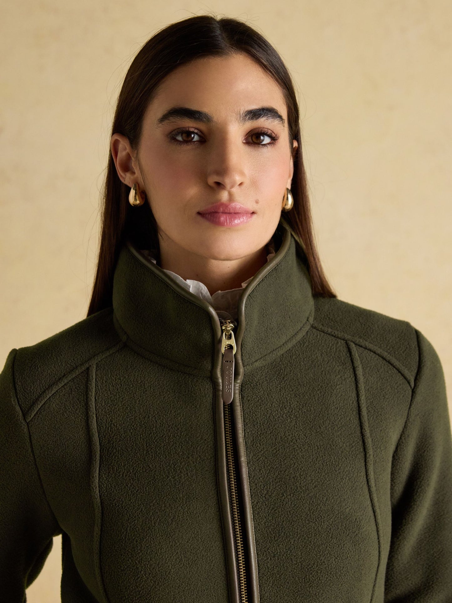 Joules Women's Heritage Longline Polar Fleece Jacket