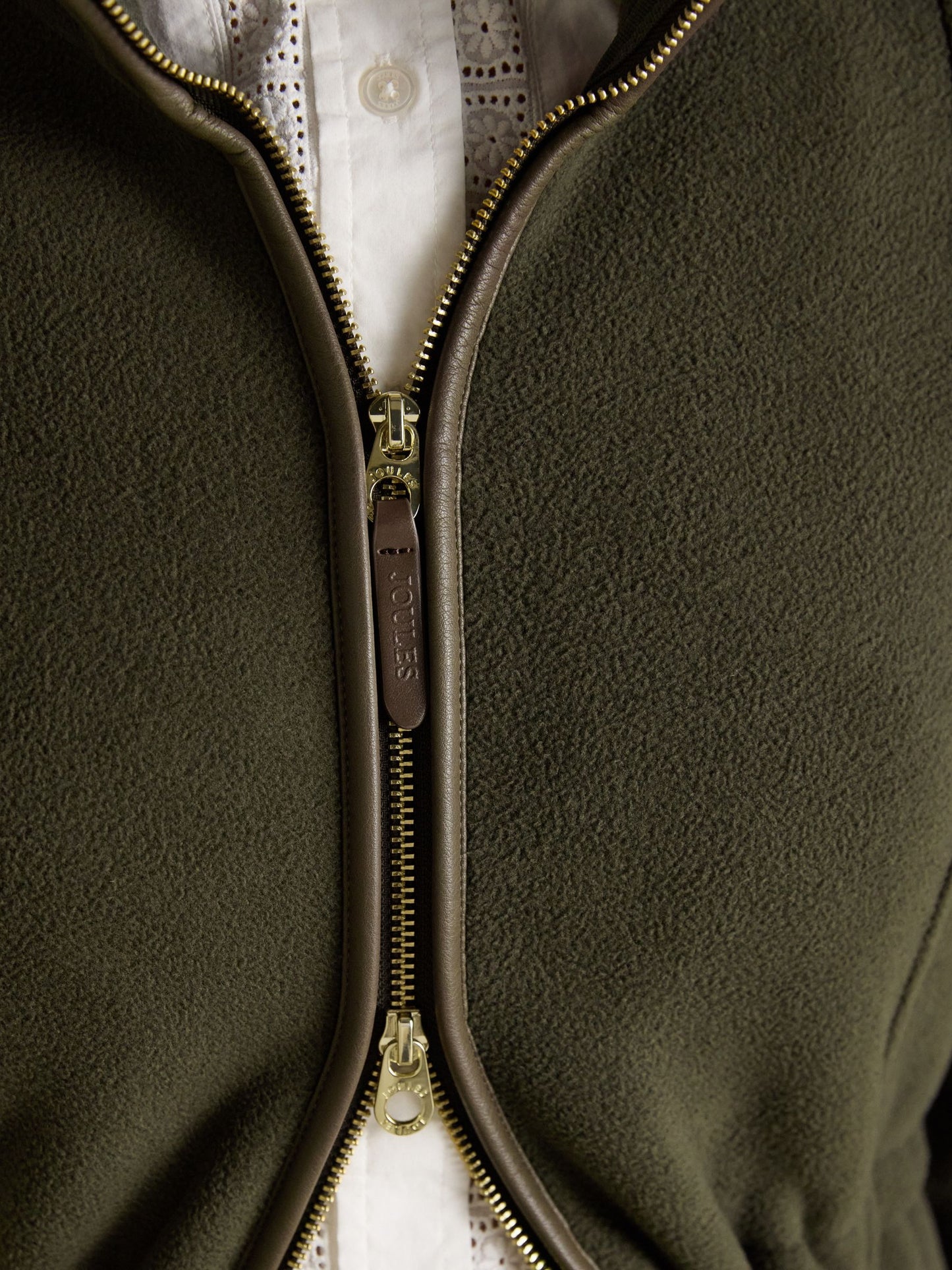 Joules Women's Heritage Longline Polar Fleece Jacket