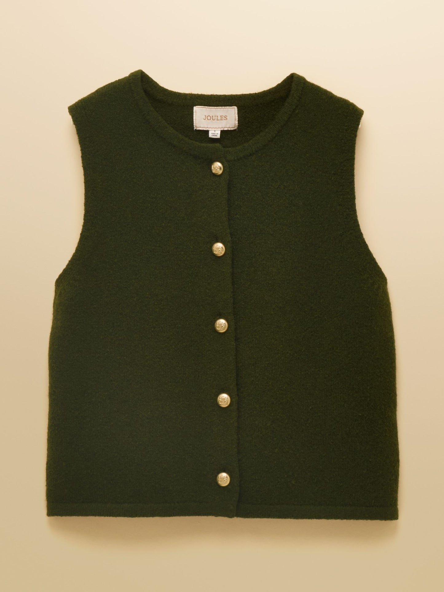 Joules Holly Button Through Knitted Vest