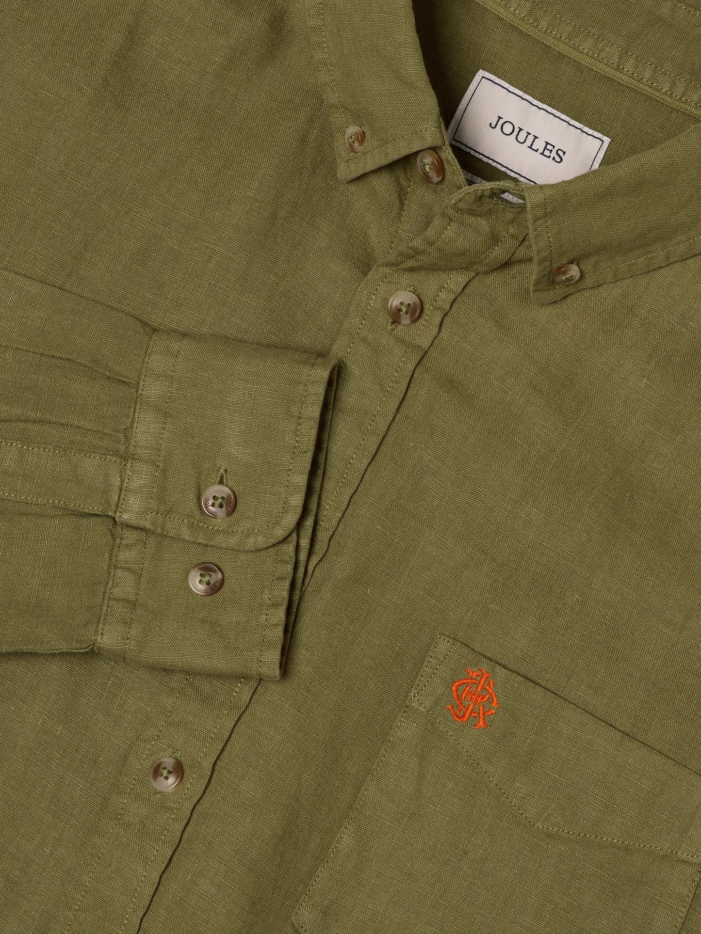 Joules Linen Long Sleeve Classic Fit Shirt