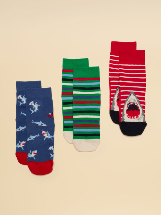 Joules Kid's Eat Feet Socks 3 Pack