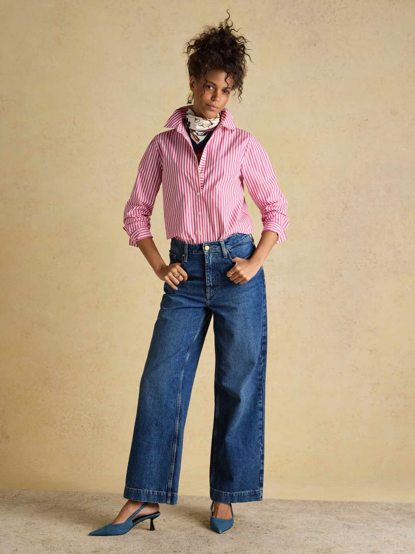 Joules Classic Fit Stripe Poplin Shirt