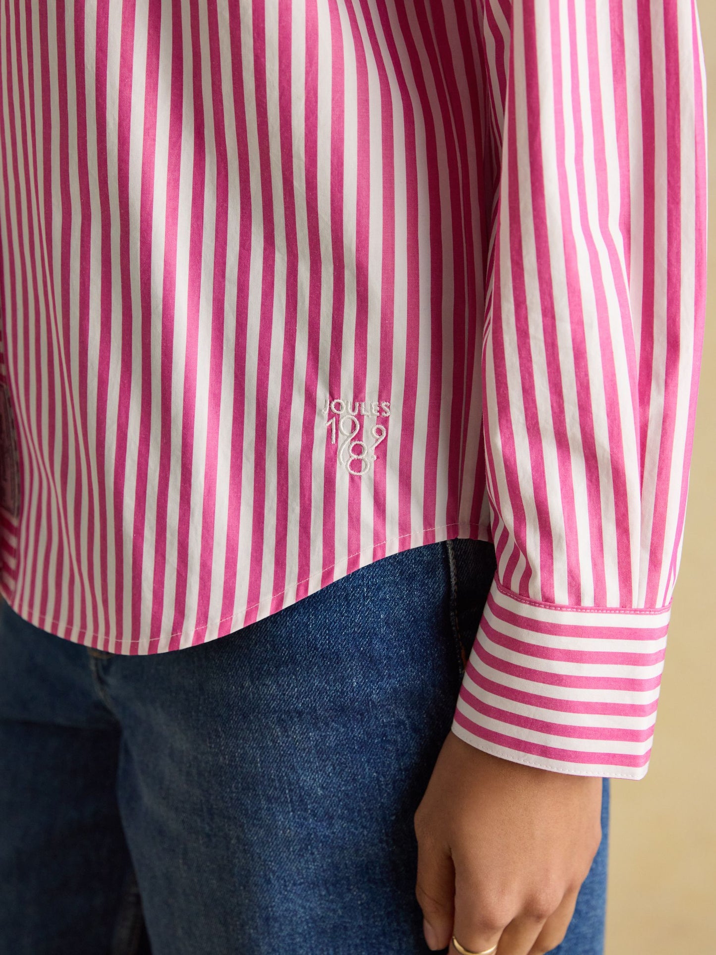 Joules Classic Fit Stripe Poplin Shirt