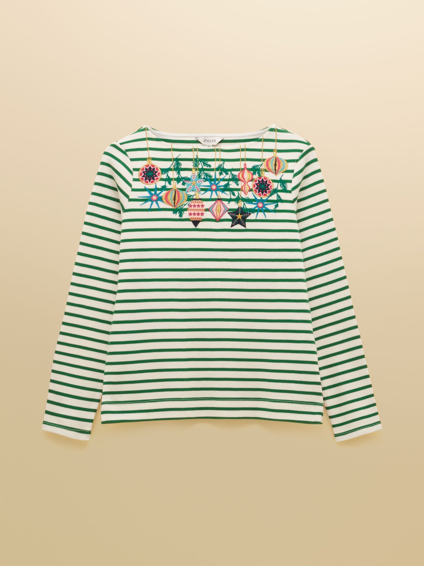 Joules Festive Harbour Boat Neck Top