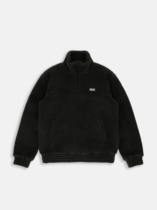 Hunter Boots Leigh 1/2 Zip Sherpa Fleece - Hunter Black
