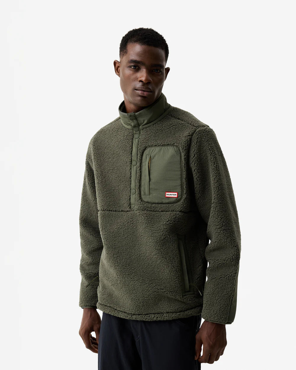 Hunter Boots Men's Athol Half Zip Borg Fleece