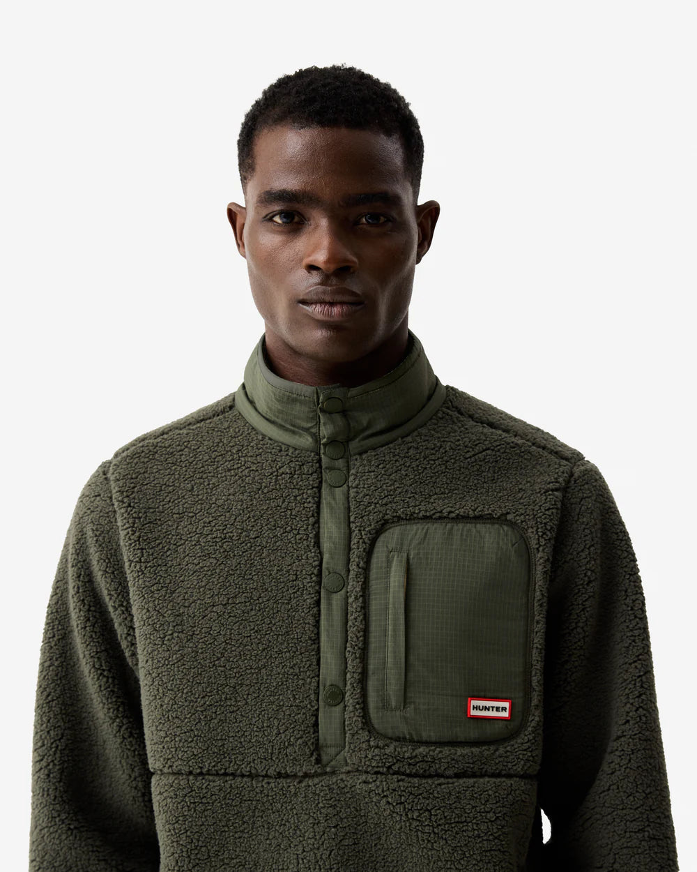 Hunter Boots Men's Athol Half Zip Borg Fleece