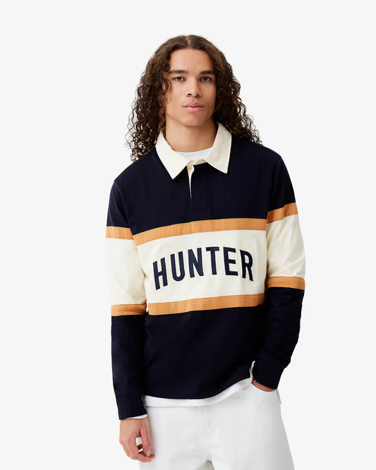 Hunter Boots Men's Rowand Stripe Rugby Shirt