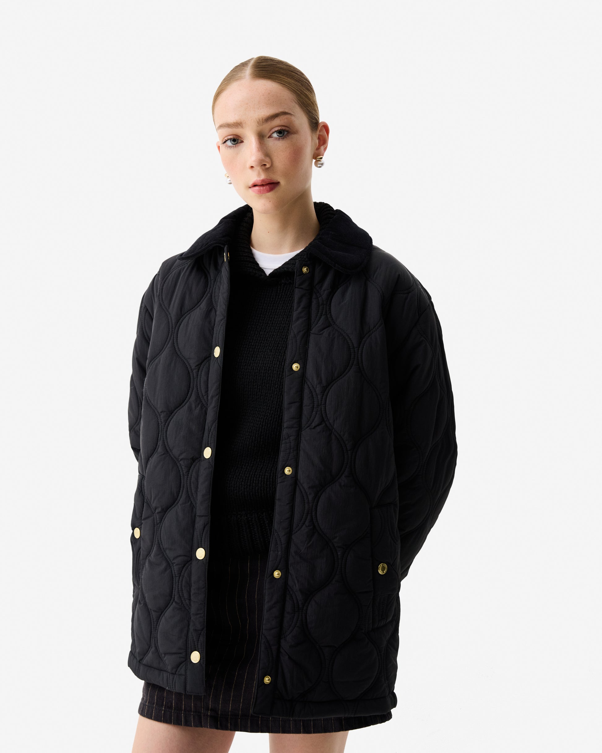 Hunter Boots Witton Quilted Jacket in Black