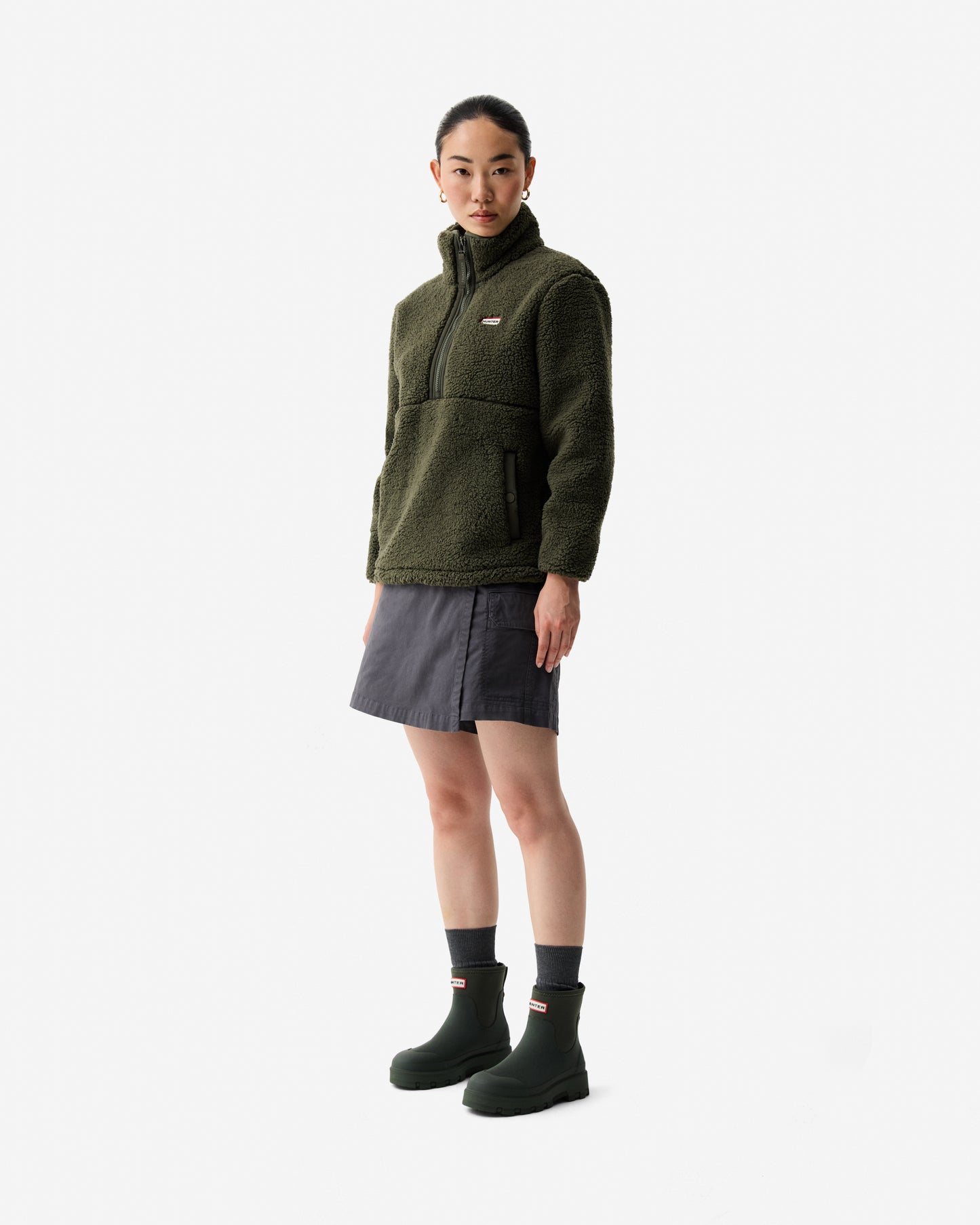 Hunter Boots Tiorga 1/4 Zip Borg Fleece