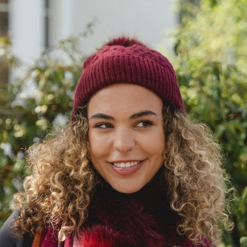 Park Lane Cable Knit Hat