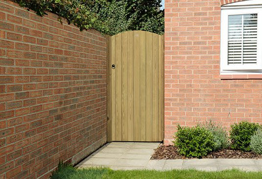 Forest Garden Heavy Duty Dome Top Tongue & Groove Gate 6ft (1.80m High)