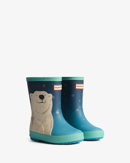 Hunter Boots Original Kids First Polar Bear Insulated Wellington Boots
