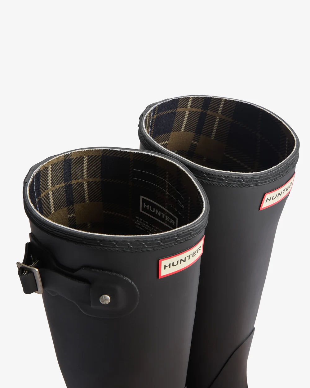Hunter Boots Women's Tartan Lining Tall Wellington Boots