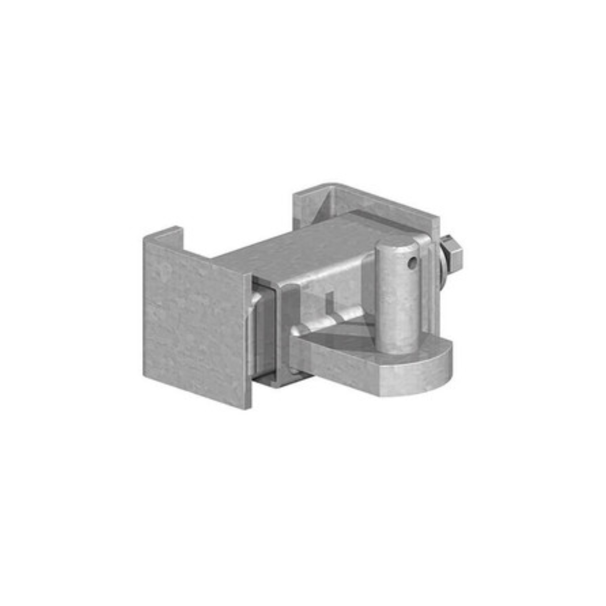 Birkdale adjustable galvanised RSJ gate hanger with 19mm hinge pin for 4 to 7 inch steel beams
