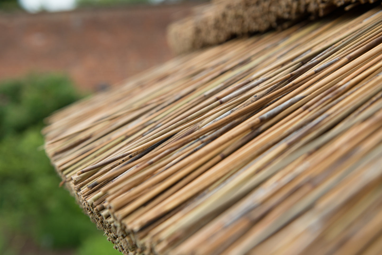 Forest Garden Hexagonal Wooden Garden Gazebo with Thatched Roof