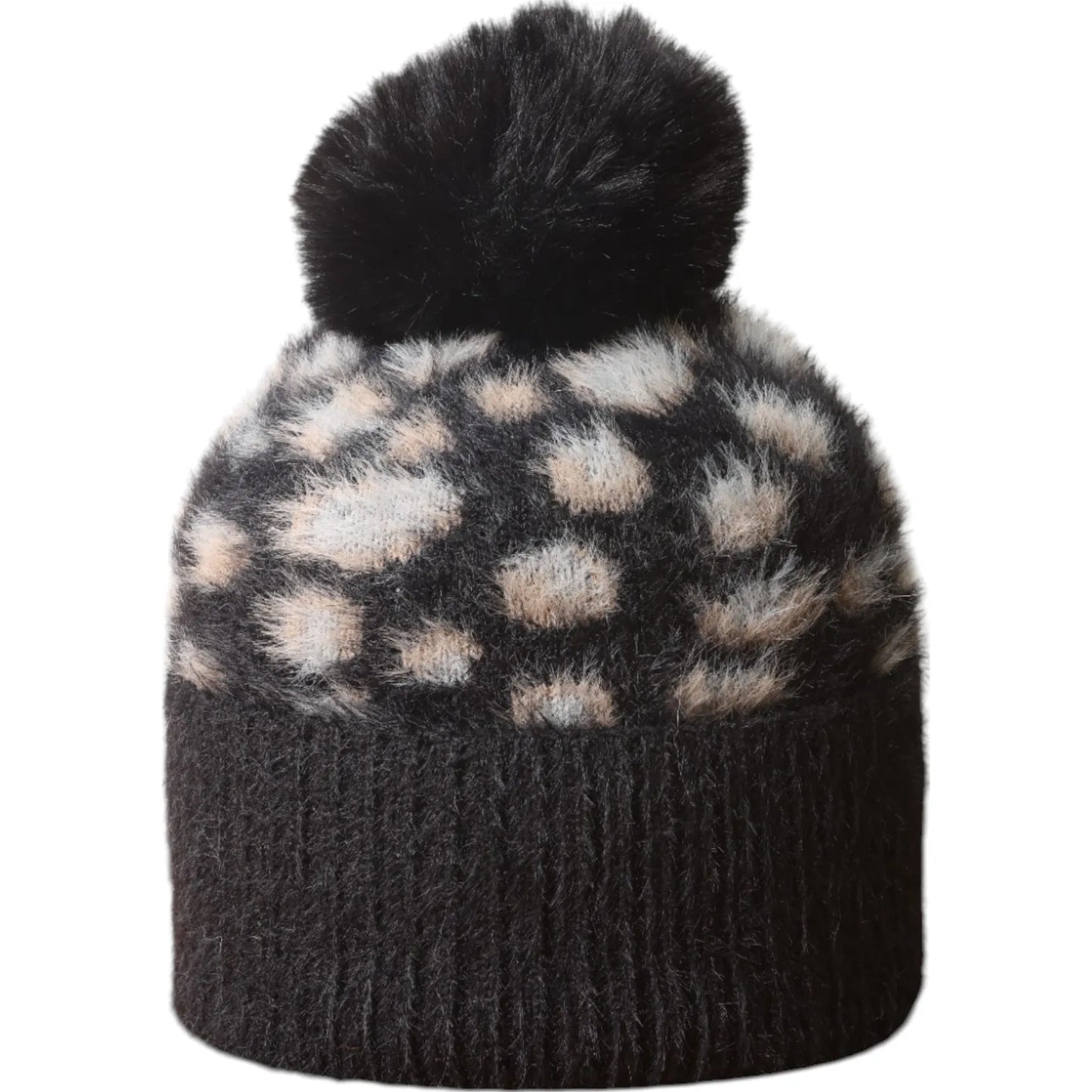 Jess & Lou Fluffy Knit Bobble Hat