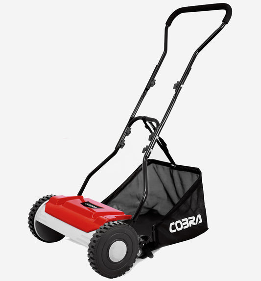 Cobra HM381 Hand Lawnmower and Grass Collector 38cm
