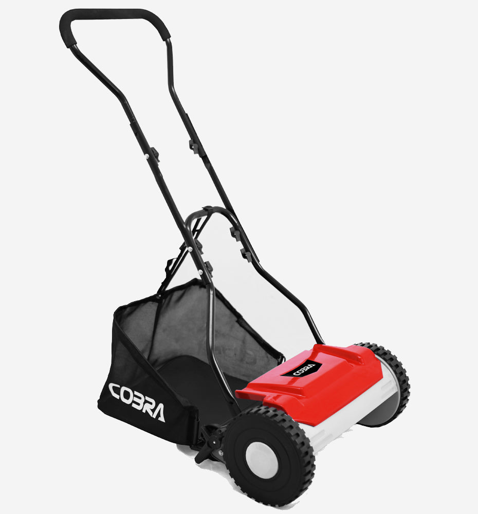Cobra HM381 Hand Lawnmower and Grass Collector 38cm