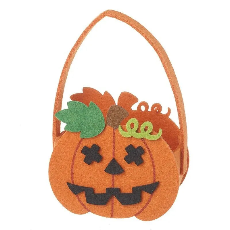 Heaven Sends orange pumpkin Halloween trick or treat bag and decorative home pouch