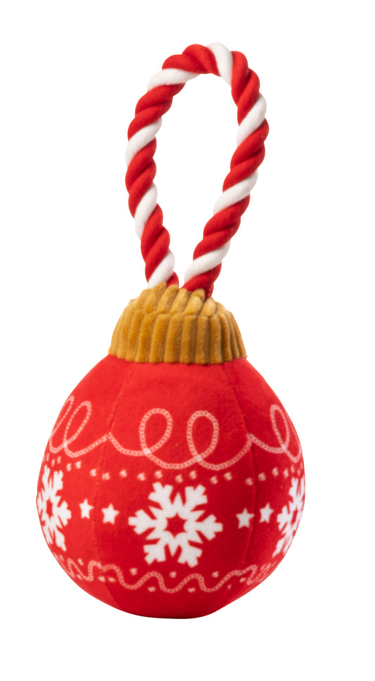 House of Paws Christmas Bauble Rope - Red