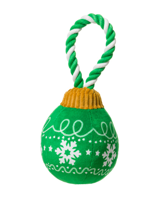 House of Paws Christmas Bauble Rope - Green