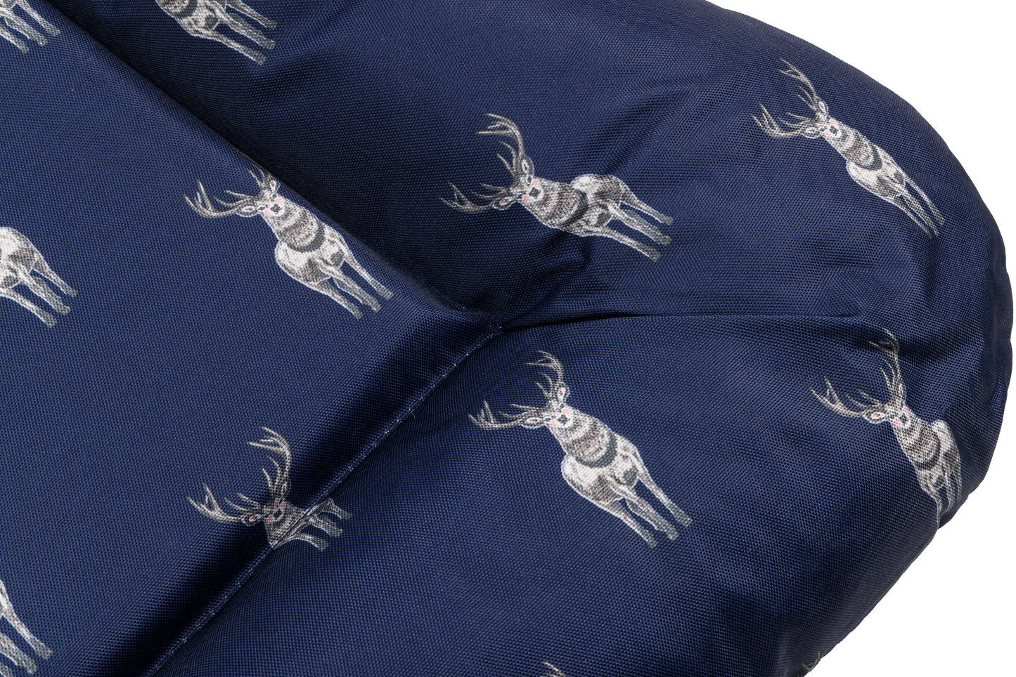 House of Paws Navy Stag Oval Water Resistant Mat