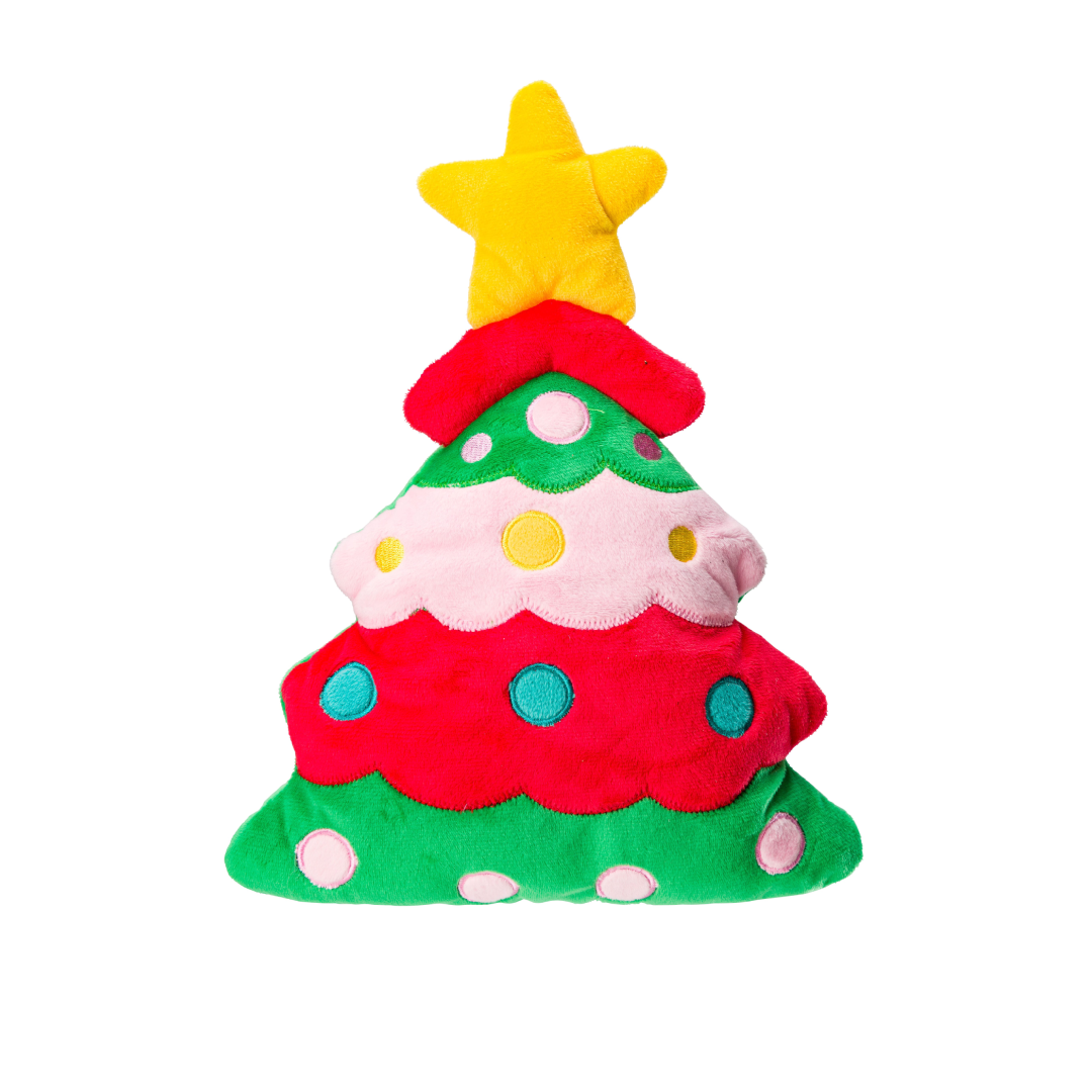 Dog Toy Merry & Bright Christmas Tree 
