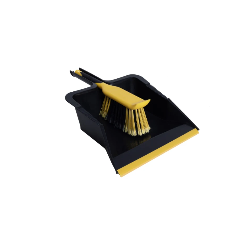 Bulldozer Heavy Duty Dustpan and Brush Set
