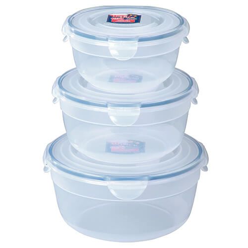 LocknLock 3 Piece Bowl Storage Container Set