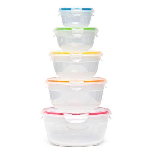 LocknLock Round 5 Piece Nestable Container Set