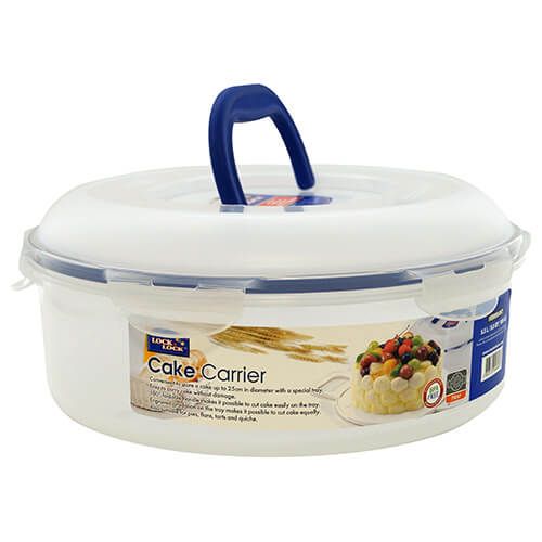 LocknLock Round Cake Box With Tray & Carry Handle 5.5 Litre 700ml
