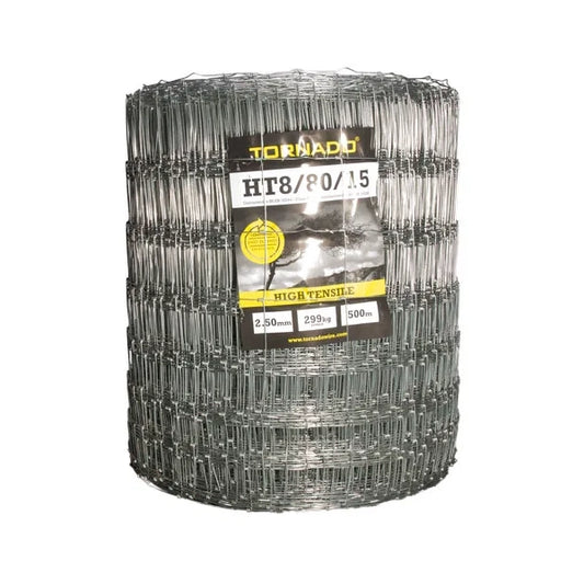 Tornado Hinge Joint HT8/80/15 High Tensile Livestock Wire Fencing 500m