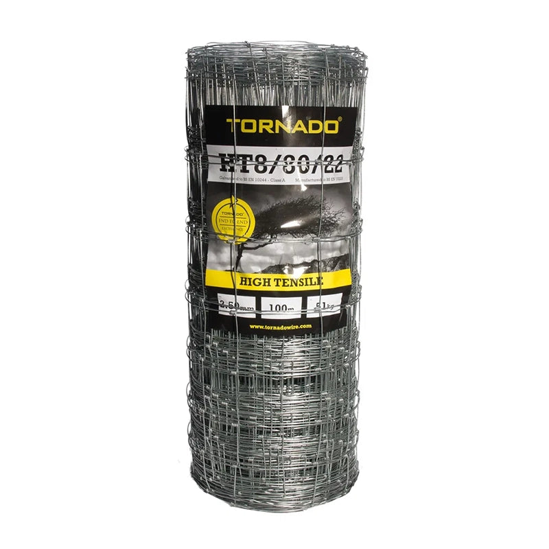 Tornado Hinge Joint HT8/80/22 High Tensile Lambsafe Stock Fencing 100m