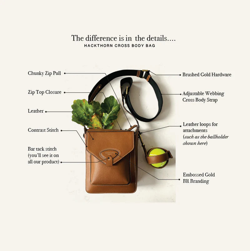 Barkworth Reeve Hackthorn Leather Crossbody Bag